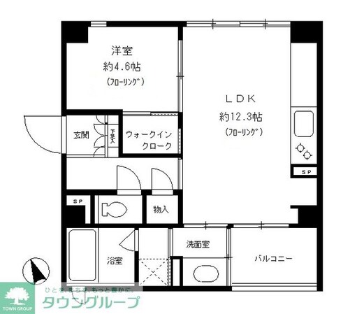 パークホームズ覚王山 WESTの物件間取画像
